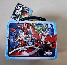 The Tin Box Co- Marvel Avengers Metal Tin Lunch Box Carry Mini Toy Carrier