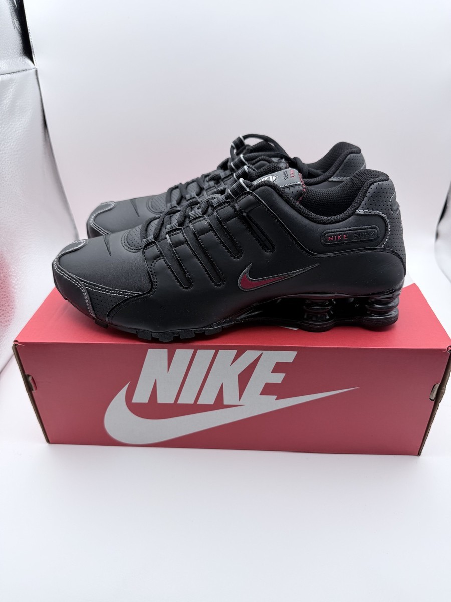 Men's Nike Shox NZ (378341-017) Black Varsity Red Sneaker | eBay