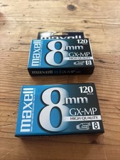 Lot of 2 Sealed Maxell 8mm Camcorder Video tapes GX-MP 120 o36