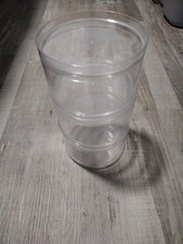 Clear Acrylic 3-Tier Stackable Makeup Organizer Cosmetic Storage with Lids