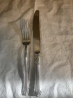 New ListingSilver Plumes Fork And Knife