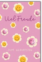 Geburtstag GrußKarte Mit Umschlag SmileyblüTen