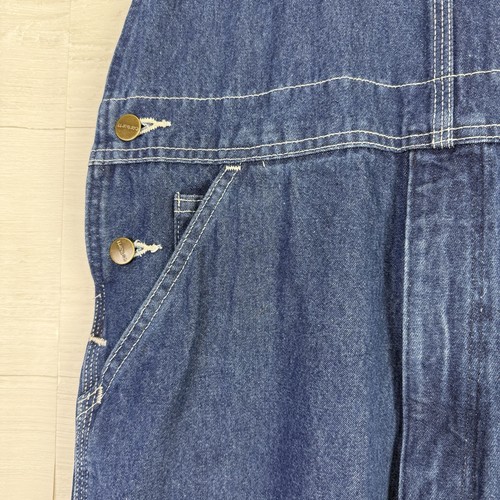 Carhartt Dungarees Men’s 32x32 Blue Overalls Carpenter Bib Denim Workwear R07DST - Picture 5 of 13