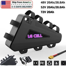 triangle ebike battery 52V 48V 28.8Ah Lithium Pack for 0~2000W Electric Bicycle