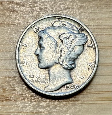 1940-P Mercury Dime 10C Silver - Extremely Fine (EF/XF)