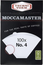 Moccamaster No.4 Paper Filters (100 Filters) - White