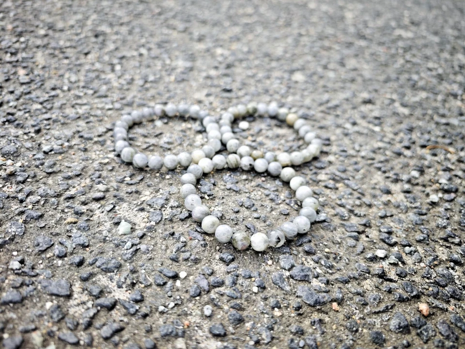 Handgefertigtes Labradorit Mondstein - Armband - Natürliche Edelsteinperlen 8mm - Bild 2 von 3