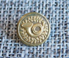 Antique Vtg Button Horn Backmarked Aprx: 1/2" #1215-D
