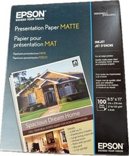1 Pack EPSON Presentation Paper MATTE Inkjet - NEW & Unopened - 7 Available