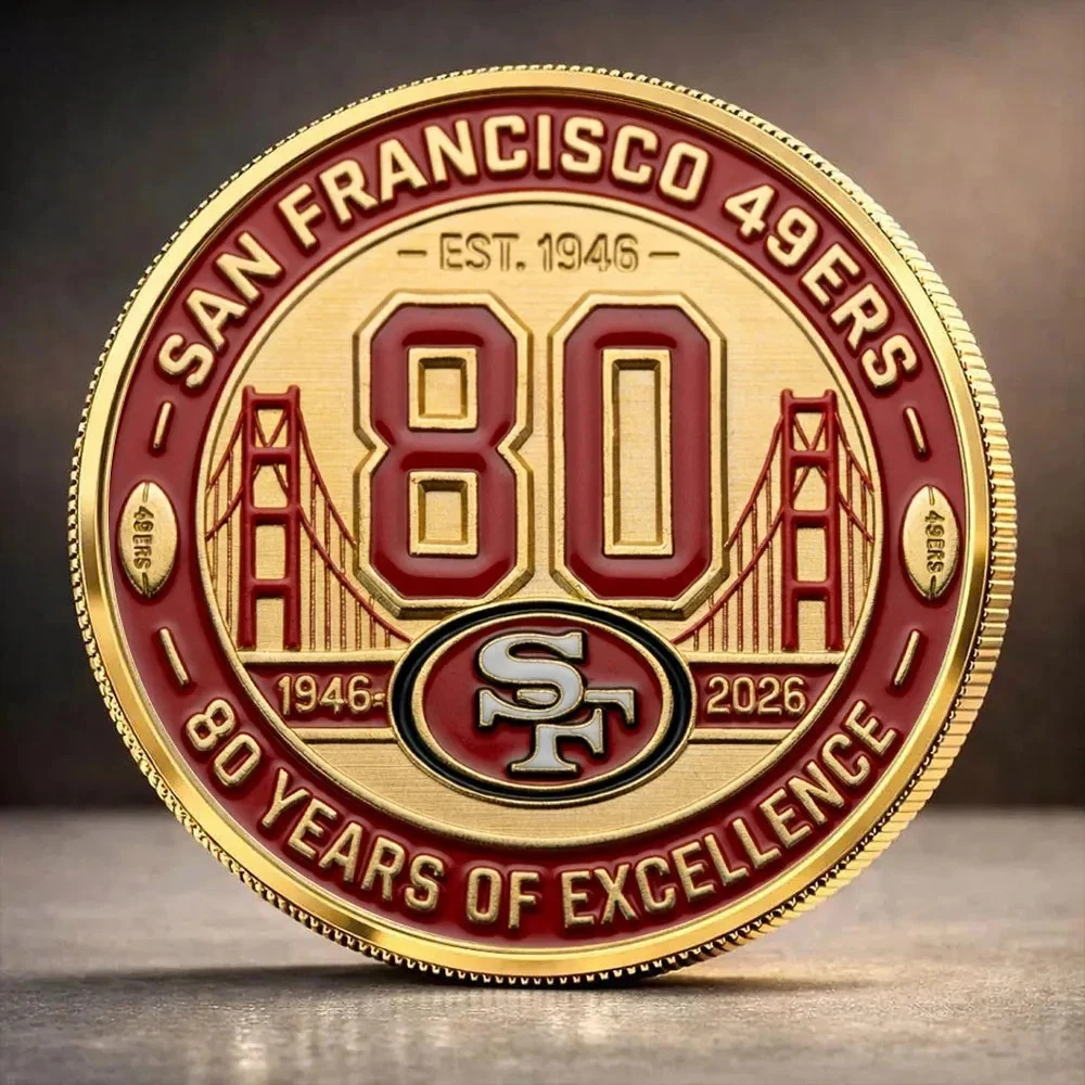 49ers 80th Anniversary Commemorative Coin
