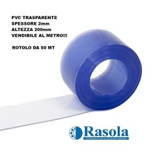 PVC LASTRA FLESSIBILE SPESSORE 2mm ALTEZZA 200mm VENDIBILE AL METRO