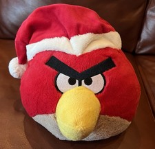 Angry Birds 8  Red Bird Santa Hat Christmas Festive Holiday Plush Commonwealth
