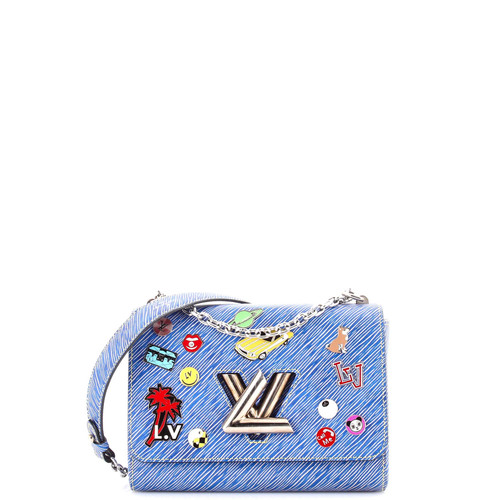 Louis Vuitton Twist Handbag Limited Edition Pin Embellished Epi Leather MM