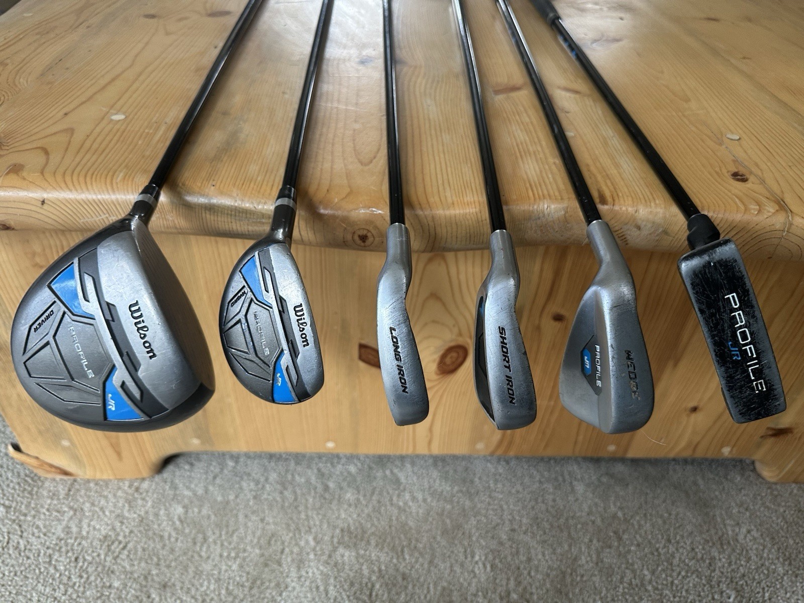 Wilson Profile Junior 6 Club Set LEFT HANDED Driver Hybrid I