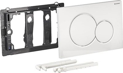 Geberit actuator flush plate Sigma 01 for WC Toilet white 115.770.11.5