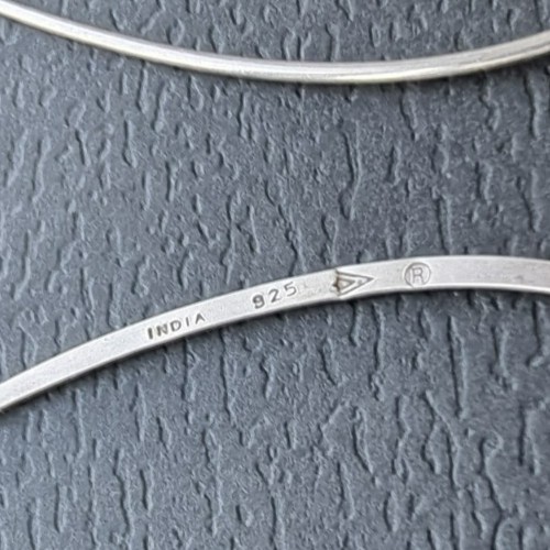 SIPADA 925 STERLING SILVER LONG DANGLE THREADER EARRINGS LARGE ACCENT DROP AT - Picture 9 of 9