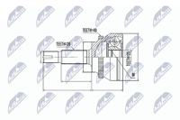 NTY Gelenksatz, Antriebswelle NPZ-TY-060