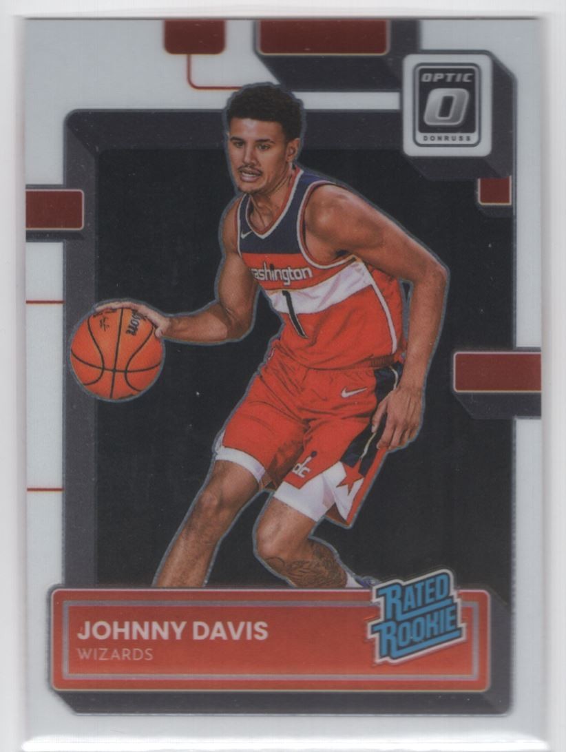 #206 2022-23 Donruss Optic BASE { Johnny Davis RC Washington Wizards