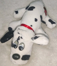 Vtg Tonka Pound Puppies Plush Small Newborn Dalmatian Red Collar 8" White/Black