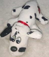 Vtg Tonka Pound Puppies Plush Small Newborn Dalmatian Red Collar 8" White/Black 