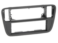 Autoradioblende 1-DIN Einbaurahmen Montagerahmen Schwarz FüR Skoda Citigo AA AAN