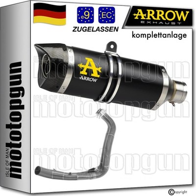 ARROW KOMPLETTANLAGE OP LOW THUNDER SCHWARZ C YAMAHA TRACER 7 2023 23 2024 24