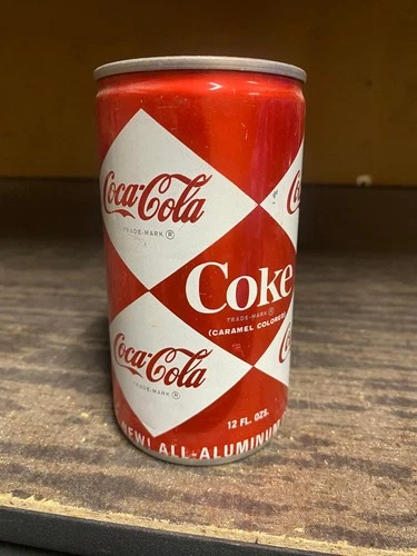 Vintage Coca Cola All Aluminum Multi-Diamond Can - Los Angeles, CA