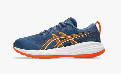 Asics GEL-Cumulus 27 GS Kids Laufschuhe Twilight-Blue / White Running Shoes Fit