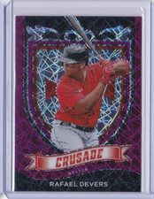 2021 Panini Chronicles Crusade Rafael Devers Purple Velocity Prizm #11 ID9