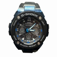 Casio G SHOCK G STEEL GST W300G 1A2JF radio solar watch men s Used