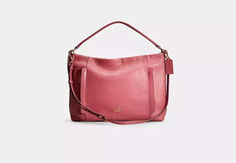 2018 NWOT  Coach Scout Hobo Bag Light Gold/Rouge