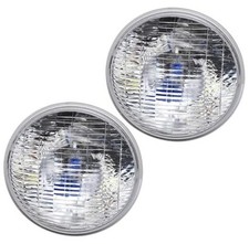 A Pair of H4002 Super Vision Crystal Headlight, Halogen Sealed Beam