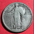1918D US Standing Liberty SILVER Quarter! "Denver" Mint! Low Mintage! VG! Coin!