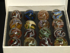 L K Box of 16 Jabo E.T Crystal Marbles Collector Set KEEPERS  1 FREE SHIPPING