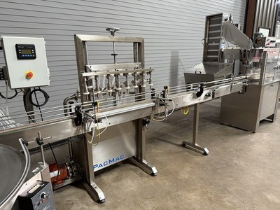Complete 8 Valve Liquid Bottling Line, Bottle Filling Line