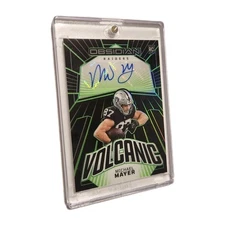 2023 Panini Obsidian Michael Mayer Volcanic Green Refractor Rookie Auto 08/25