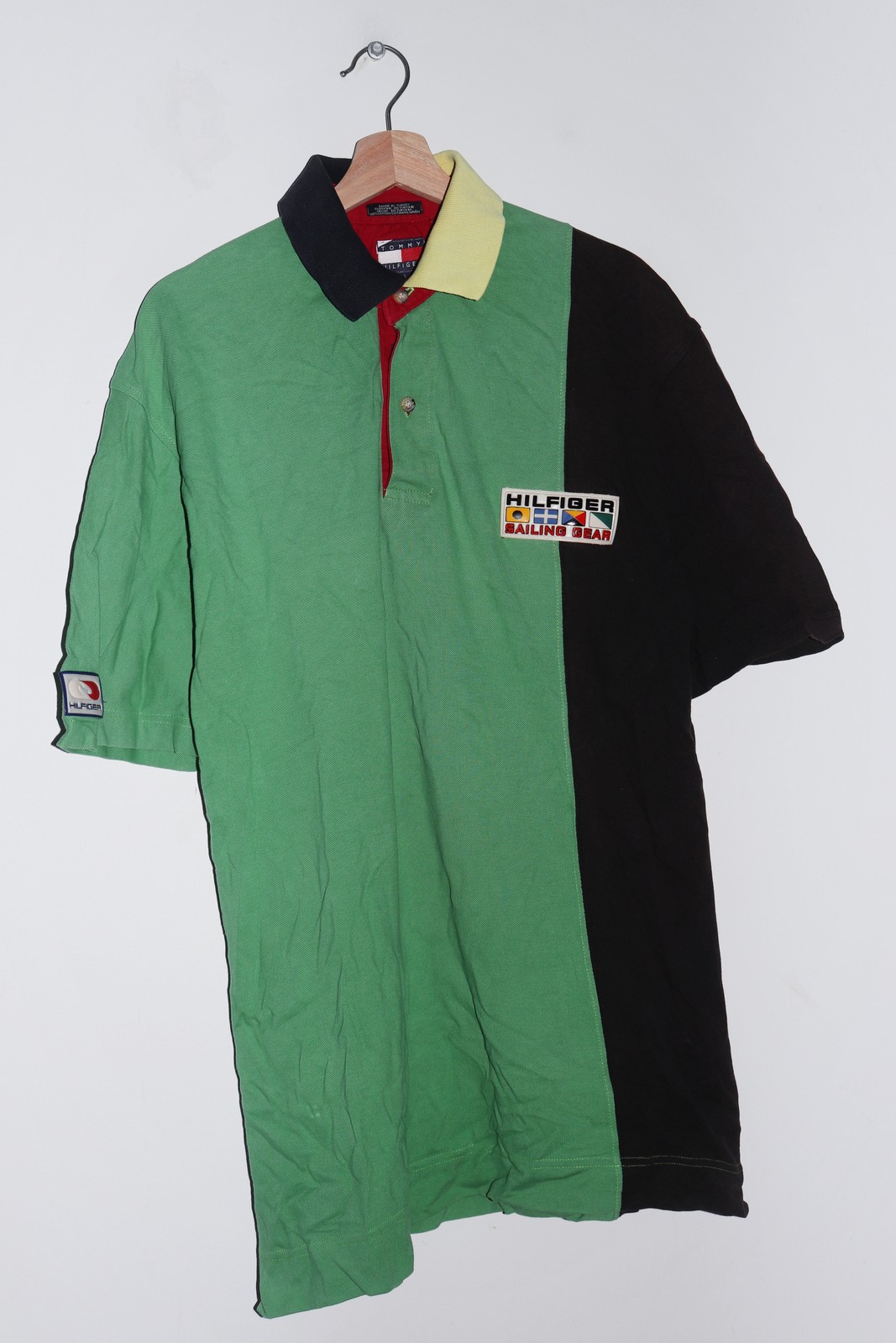 Vintage 90s Tommy Hilfiger Sailing Gear Thick Cotton Polo (L-XL)
