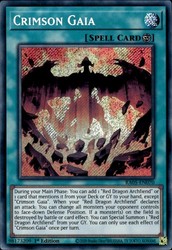 Crimson Gaia RA05-EN070 Secret Rare The Rarity Collection