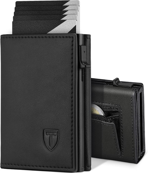 GeldböRse Herren, Portmonee Herren Mit MüNzfach &Amp; Rfid Schutz, Leder P-image