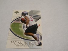 DOMANICK DAVIS ROOKIE CARD HOUSTON TEXANS 2003 UPPER DECK HONOR ROLL. rookie card picture