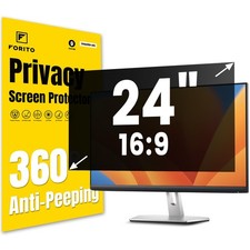 24 Inch 16:9 360 Privacy Screen Protector for Computer Monitor, Removable Eye...