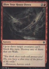 Blow Your House Down - Throne of Eldraine: #114, Magic: The Gathering Nm C261