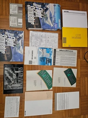 Microsoft Flight Simulator 5.0 MS-DOS 3,5" 1,44 Disketten 1993 Big Box PC - Bild 1 von 2