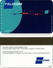 N°139  RARE CARTE TELEPHONIQUE A PISTE MAGNETIQUE / DANEMARK / SUPERBE