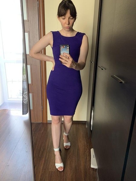 Women & Other Stories Dress Purple Cotton 36 / S / #3IR3
