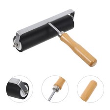 Rubber Roller - Rubber Ink Paint Roller With Wood Handle For Printmaking And
