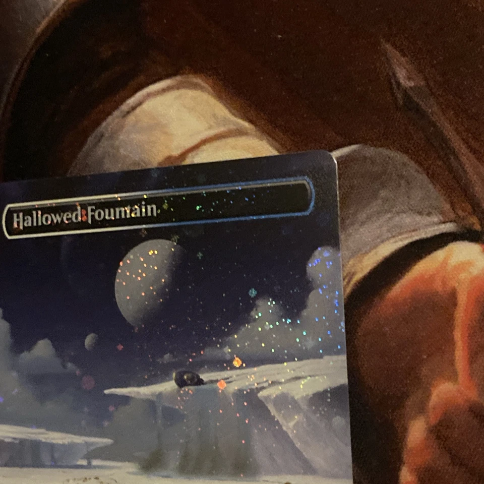 Hallowed Fountain X1 Mtg Unfinity Nm Foil Borderless Galaxy - Image 3 of 4