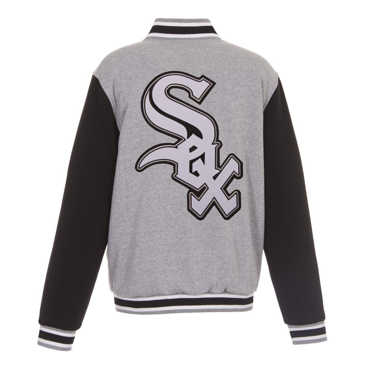 MLB Chicago White Sox Reversible Full Snap Fleece Jacket