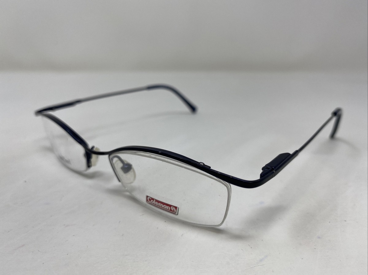 Coleman 8118 BLU 50-18-135 Blue Metal Half Rim Eyeglasses Frame