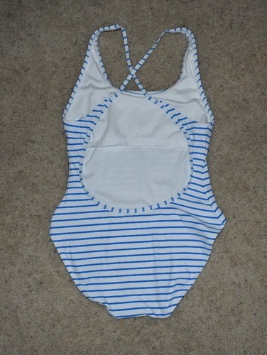 Gap Women's White & Blue Stripe One Piece Swim Suit Sz. XS NWT - Picture 4 of 4